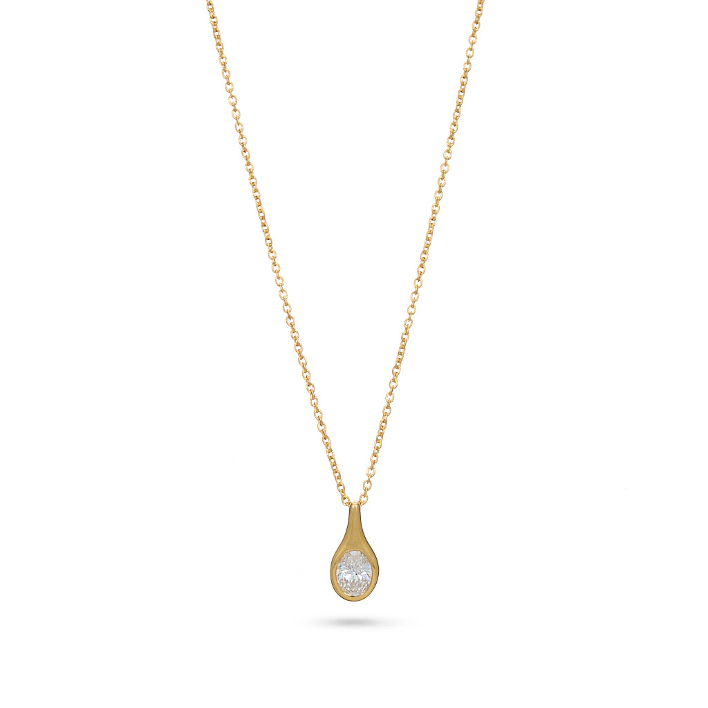 0.31ct Diamond Droplet Pendant