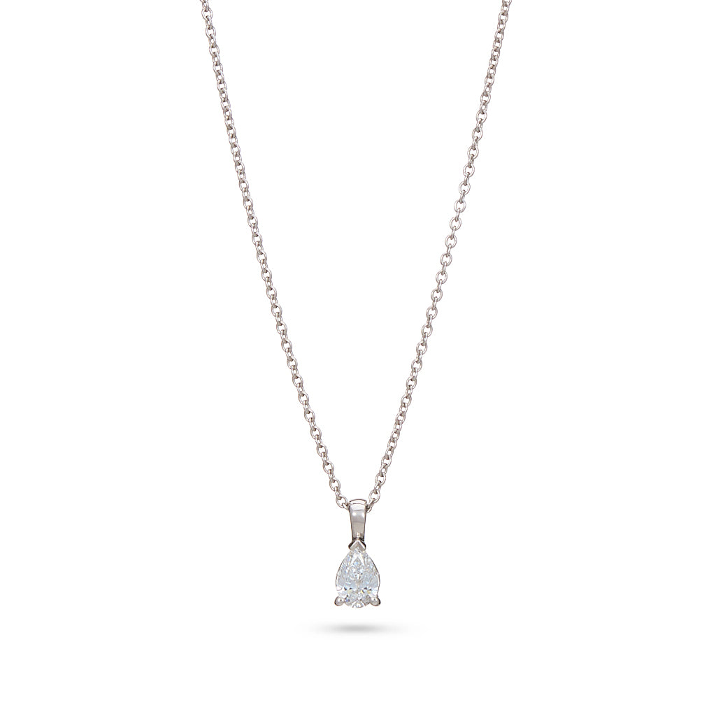 0.40ct Pear Cut Diamond Pendant