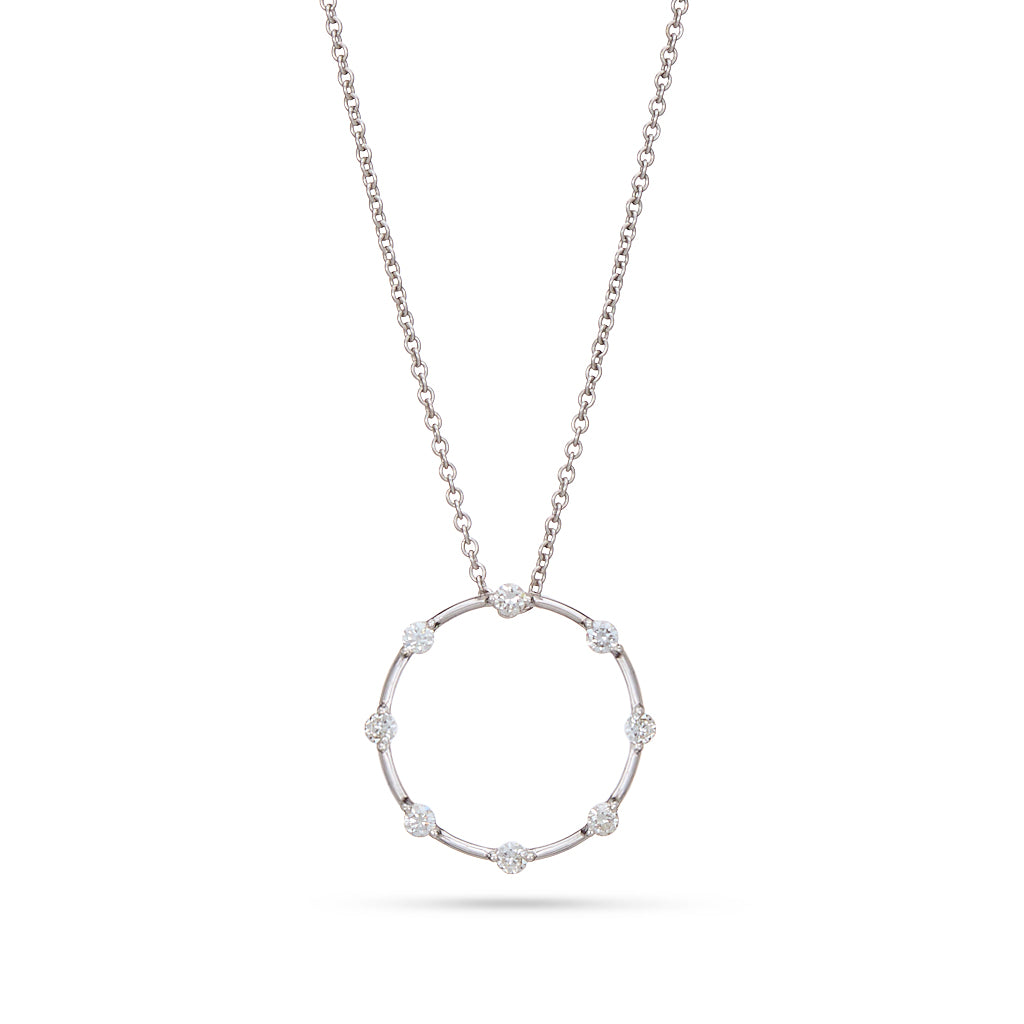 0.41ct Diamond Circle Pendant