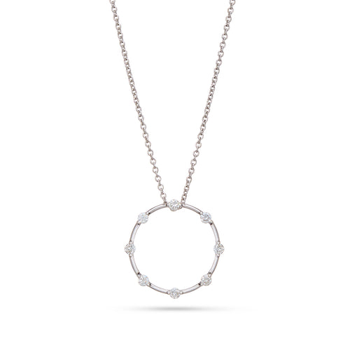 0.41ct Diamond Circle Pendant