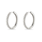 0.52ct Diamond Hoop Earrings