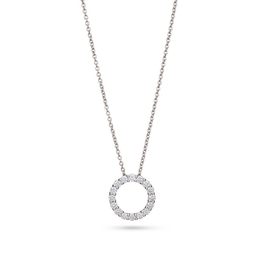 0.55ct Diamond Circle Pendant