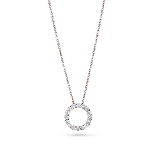 0.55ct Diamond Circle Pendant