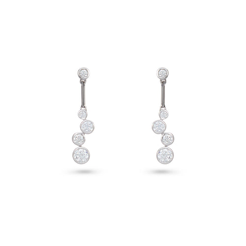 0.78ct Diamond Bubble Drop Earrings