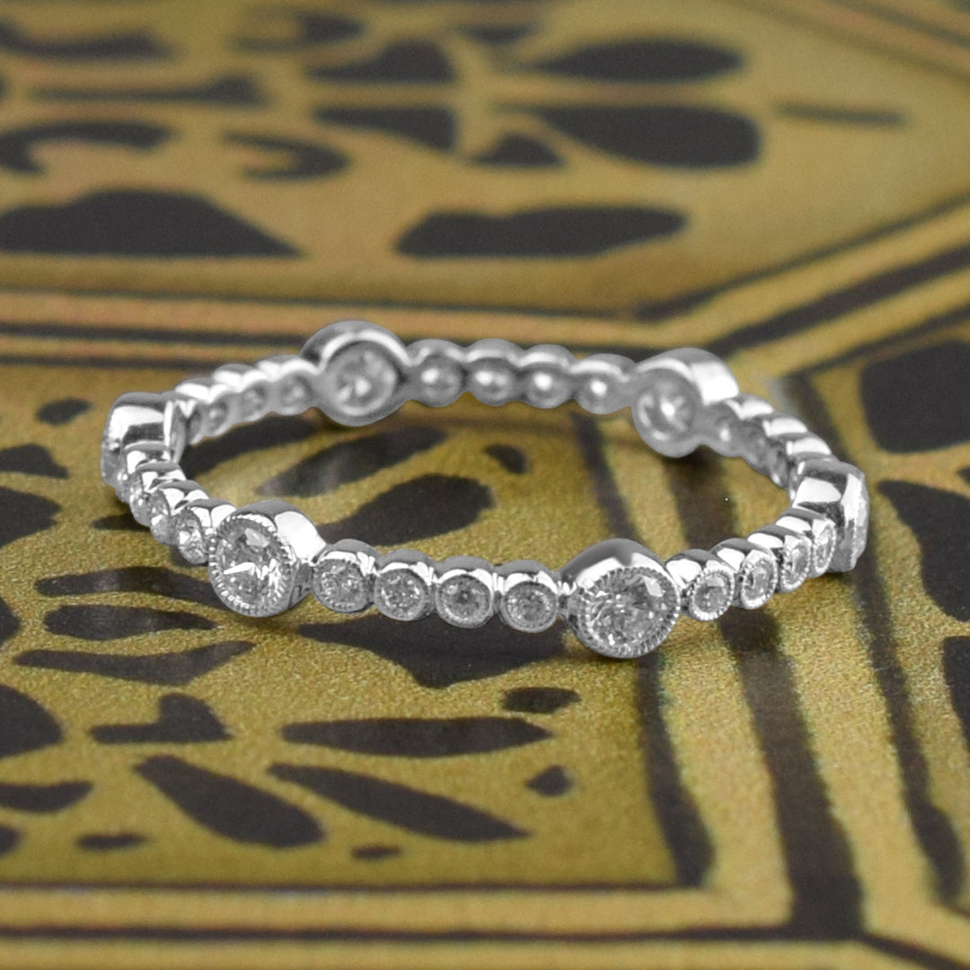 Milgrain Diamond Ring