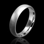 Brushed Titanium Wedding Ring