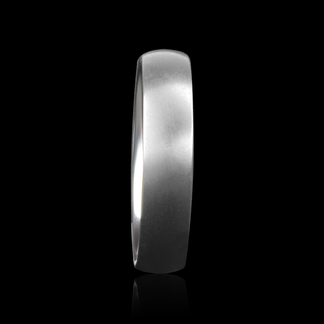 Brushed Titanium Wedding Ring