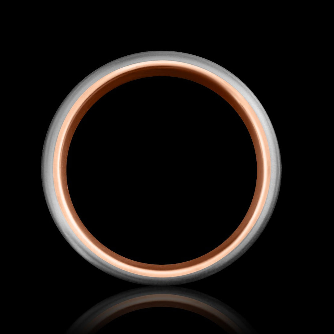 Titanium & Rose Gold Ring