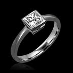 Princess Cut Diamond Solitaire