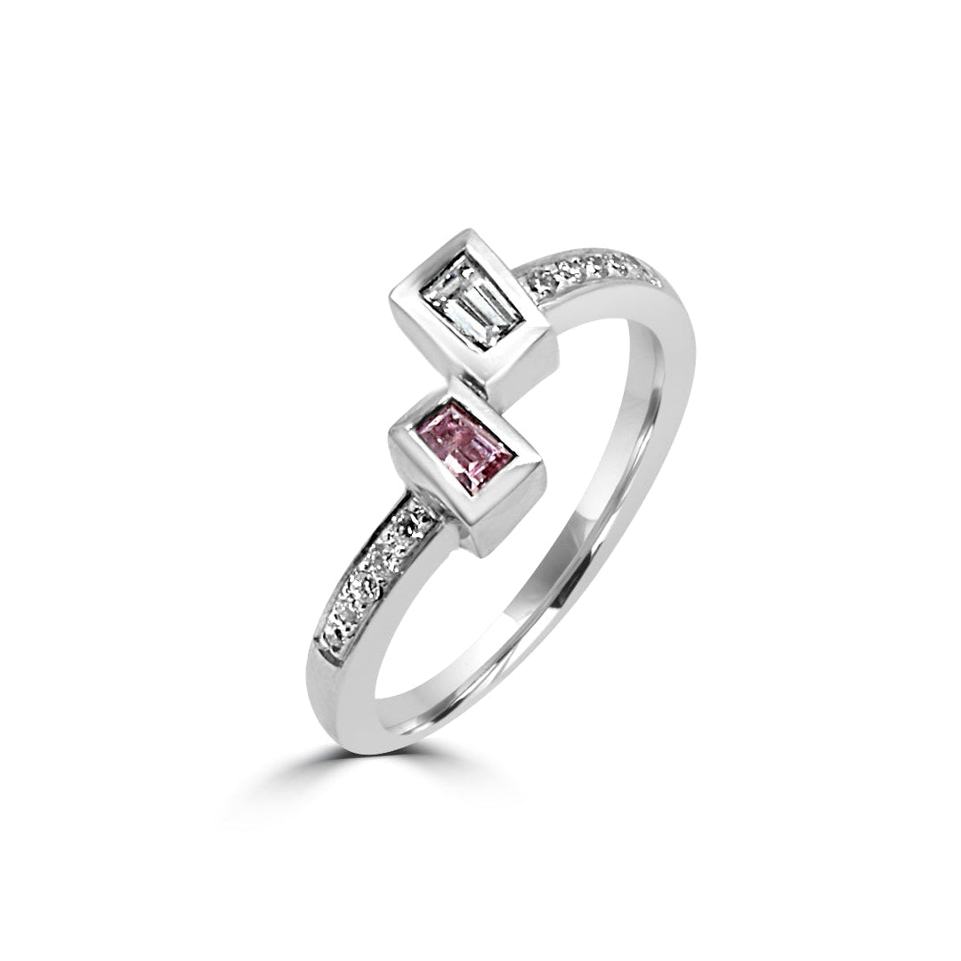 Rare Pink Diamond Ring