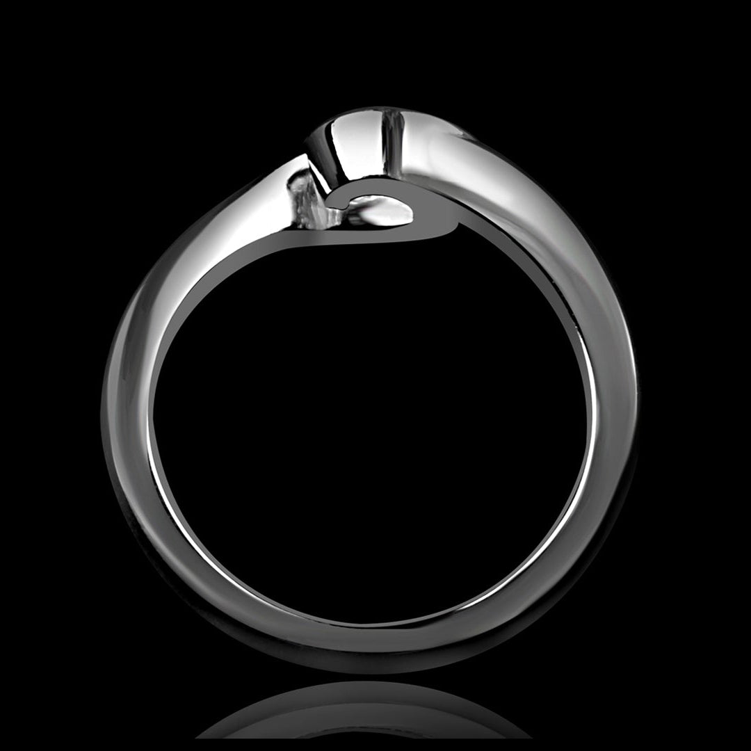 Contemporary Diamond Solitaire Ring