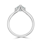 Trillion Diamond Solitaire Ring