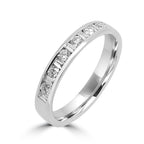 Round &amp; Baguette Diamond Eternity Ring