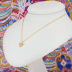 Textured Silver Heart Pendant