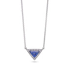 Trillion-Cut Sapphire Pendant