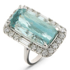 15.49ct Aquamarine & Diamond Ring