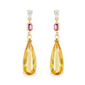 17.49ct Imperial Topaz Drop Earrings
