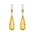 17.49ct Imperial Topaz Drop Earrings