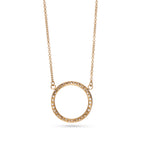 18-Carat Yellow Gold Circle Pendant