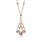 18ct Rose Gold Diamond Necklace