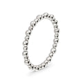 18ct White Gold Bead Ring