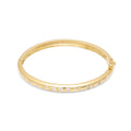 18ct Yellow Gold & Diamond Scatter Bangle