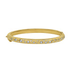 18ct Yellow Gold Diamond Scatter Bangle