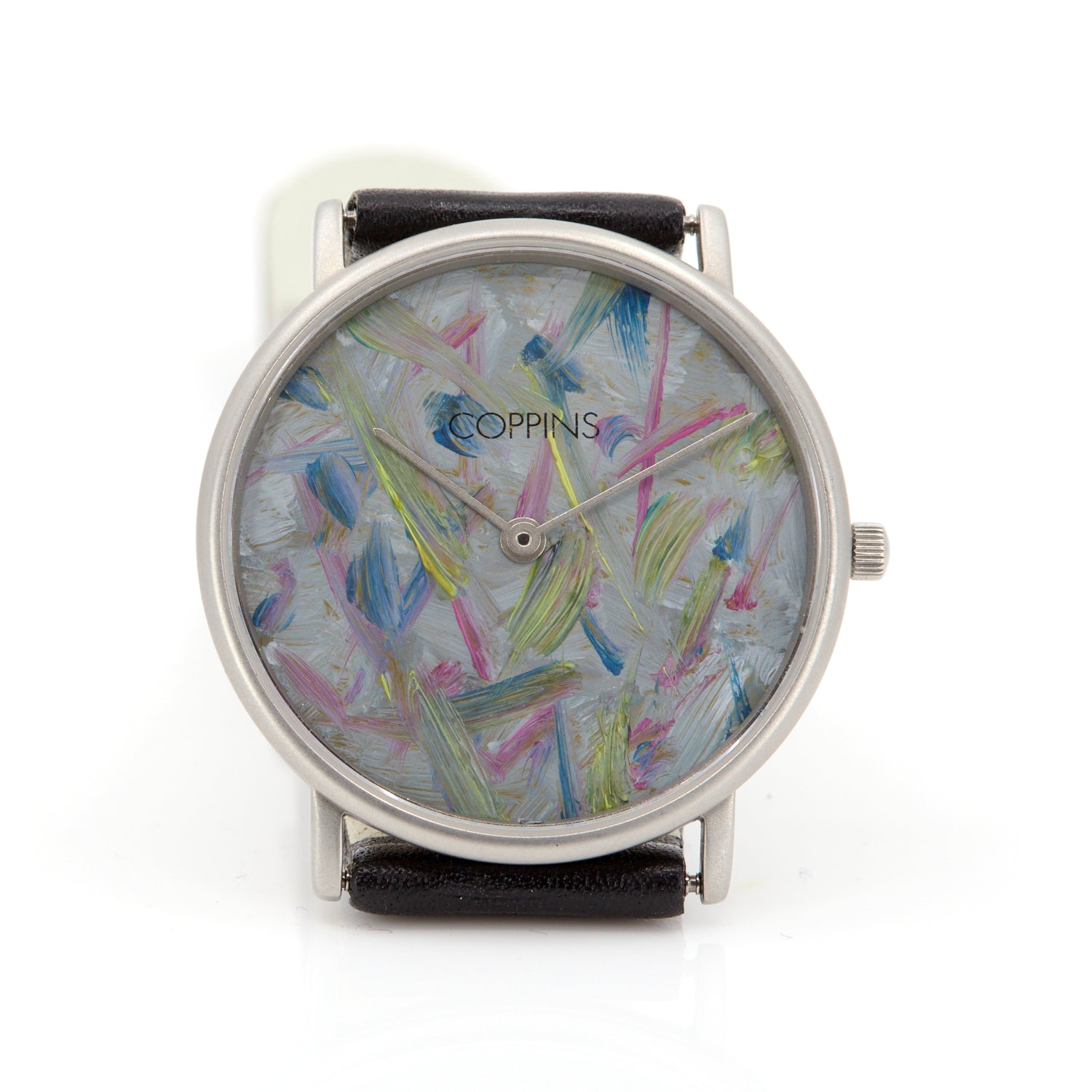 Hand-Painted Watch in Stainless Steel
