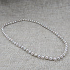 6-6.5mm Grey Pearl Necklace