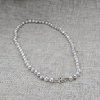 6-6.5mm Grey Pearl Necklace