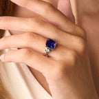 4.19ct Tanzanite & Diamond Ring