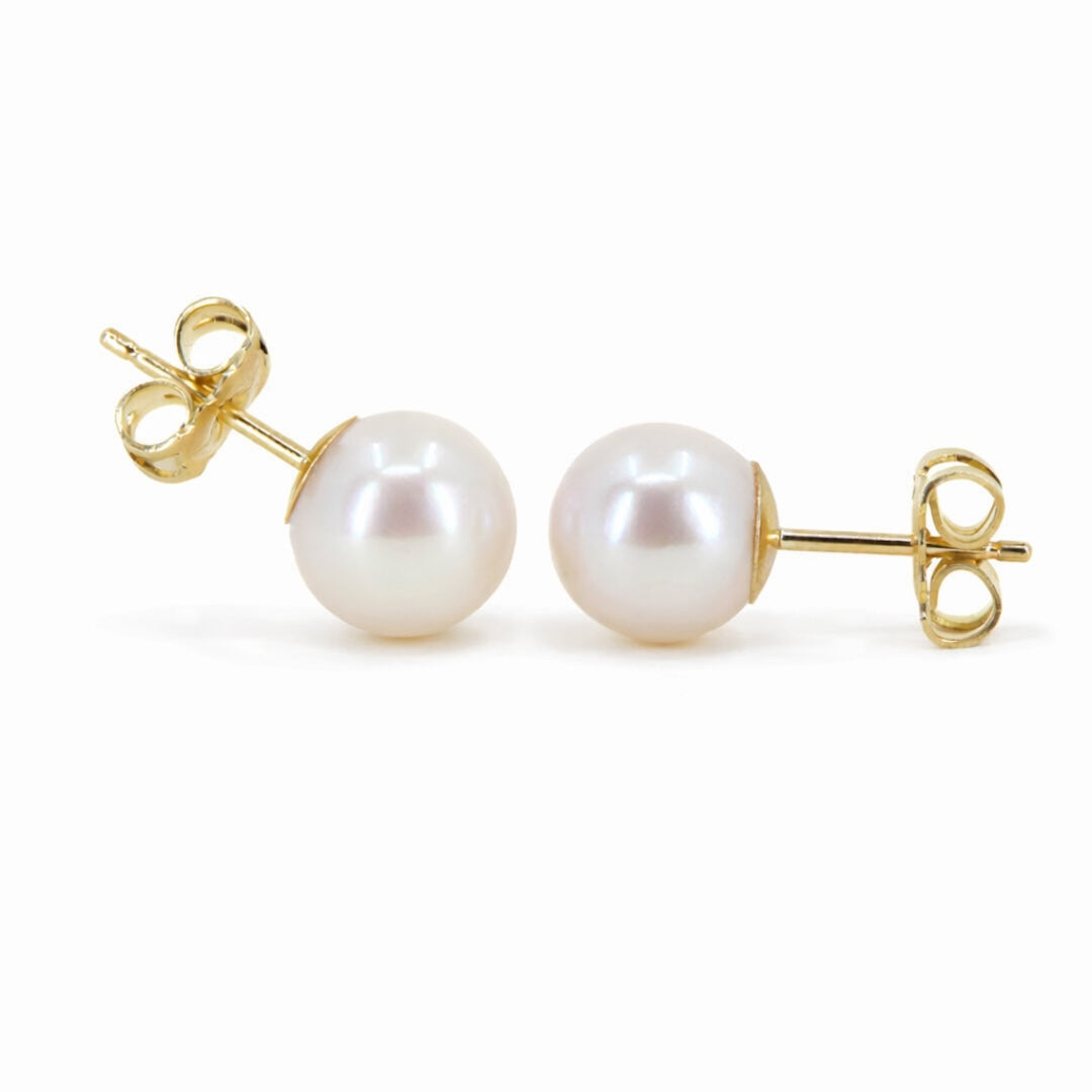 7.5-8mm Pearl Stud Earrings