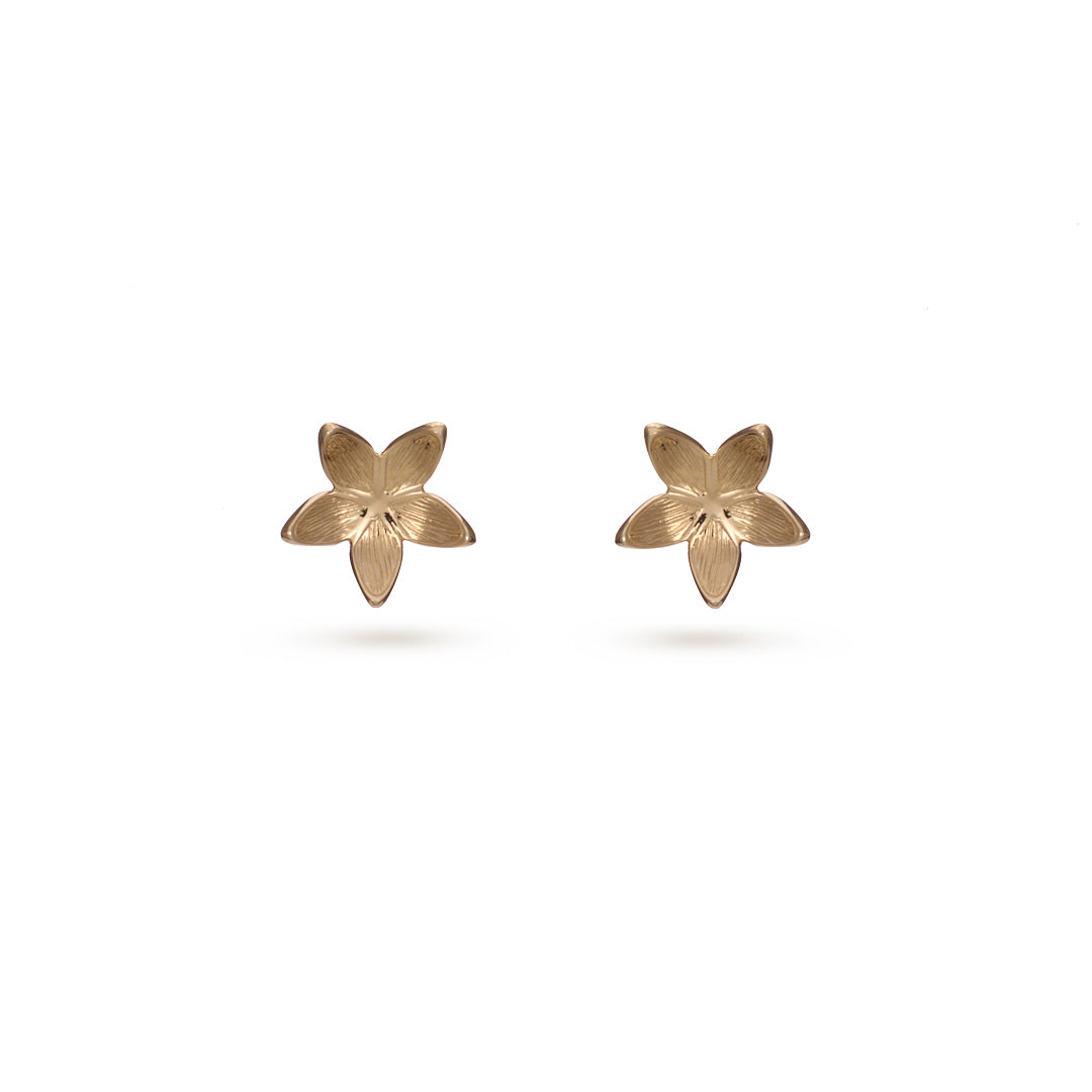 9ct Gold Flower Earrings