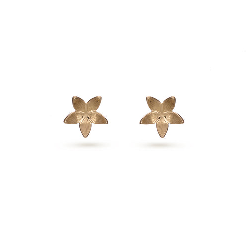 9ct Gold Flower Earrings