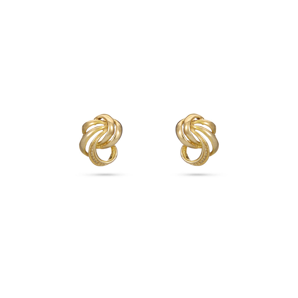 9ct Gold Knot Earrings 1