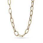 9ct Yellow Gold Sculpted Link Chain