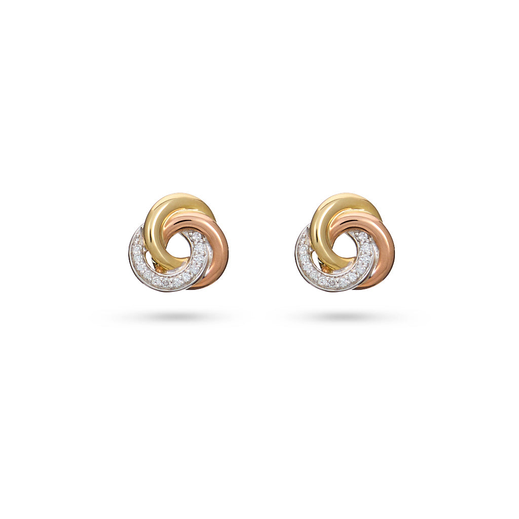 9ct Gold Knot Earrings