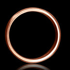 9ct Rose Gold Hammered Wedding Ring
