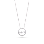 Abstract Diamond Set Pendant