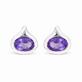 Amethyst Droplet Earrings