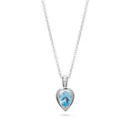Blue Topaz Pear-Shaped Pendant