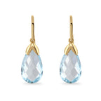 Blue Topaz Hook Earrings