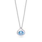 Blue Topaz Droplet Pendant
