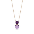 Cabochon & Cushion Cut Amethyst Pendant