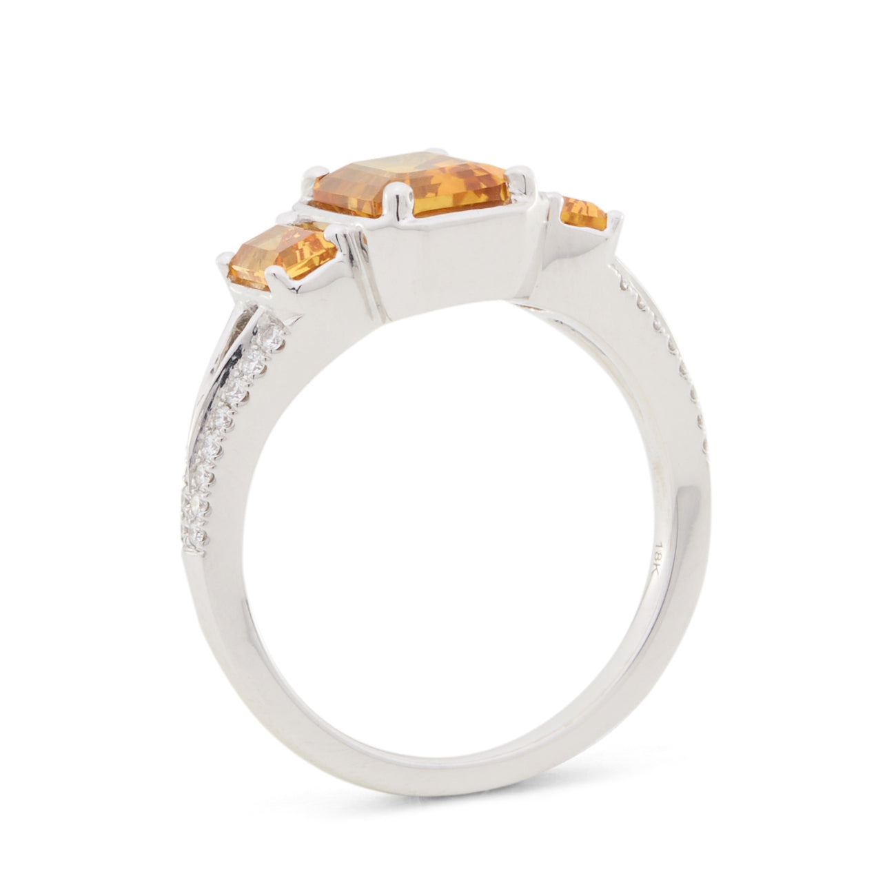 Citrine Trilogy Ring