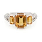 Citrine Trilogy Ring