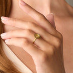 Contoured Gold & Diamond Ring
