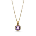 Cushion-Shaped Amethyst Pendant
