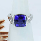 4.19 Carat Tanzanite & Diamond Ring