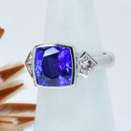 4.19 Carat Tanzanite & Diamond Ring